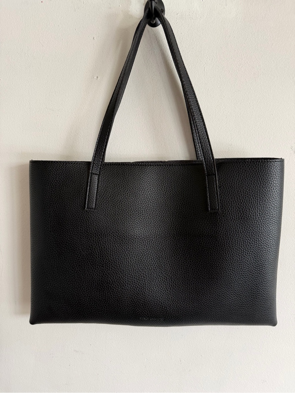 Vince Camuto Black Pebbled Tote
